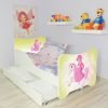 Children Bed PONY Single Bed For Girls Kids with mattress 140x70, drawer +pillow