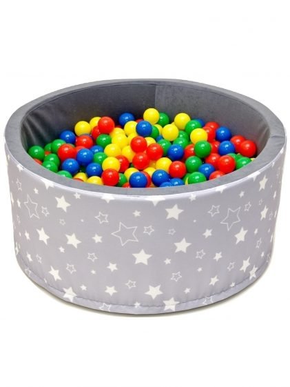 Children's Ball Pool FUN Grey-Stars