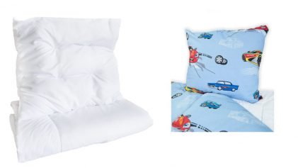 duvet and pillow + bedding for children, various designs 140 cm x 100 cm