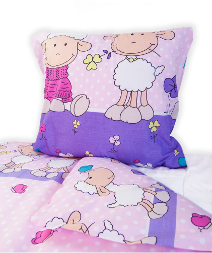 Bedding for children, girls 160x110 cm 4 themes: Butterflies, fairies, princesses, sheep