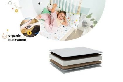 Junior MATTRESS Organic buckwheat and coconut fiber 2 sizes 140x70 cm 160x80 cm