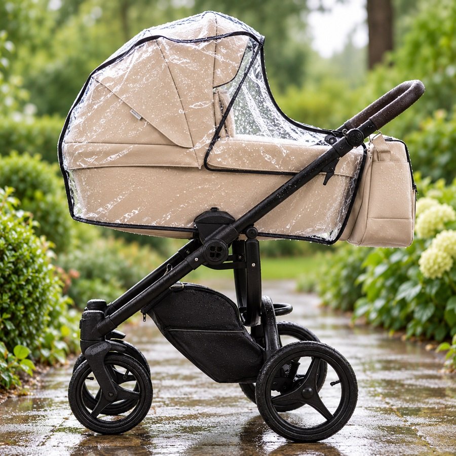Universal Rain Cover 2in1 For Strollers & Pram Carrycots